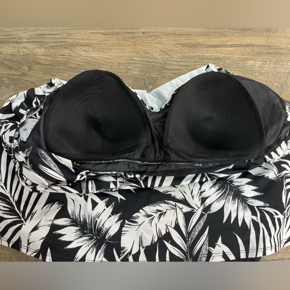 NWT Swim Solutions Triple Tier Fauxkini One Piece - Picture 8 of 12